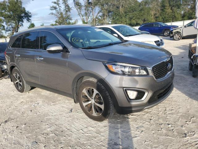 5XYPH4A55GG153311 - 2016 KIA SORENTO EX GRAY photo 4