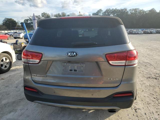 5XYPH4A55GG153311 - 2016 KIA SORENTO EX GRAY photo 6