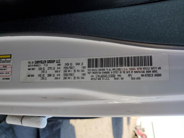 1C4HJWDG4EL316582 - 2014 JEEP WRANGLER U SPORT WHITE photo 12