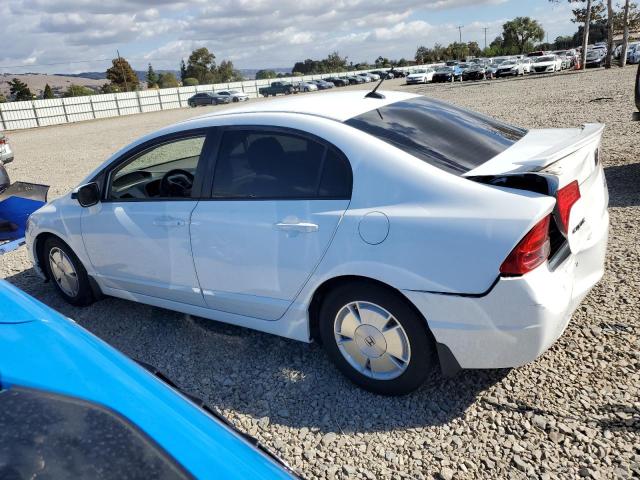 JHMFA36268S027462 - 2008 HONDA CIVIC HYBRID WHITE photo 2