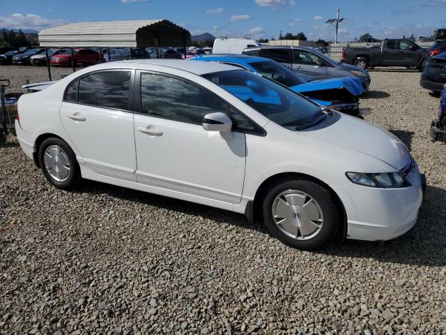 JHMFA36268S027462 - 2008 HONDA CIVIC HYBRID WHITE photo 4