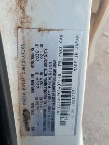 JM1GJ1U59G1407178 - 2016 MAZDA 6 SPORT WHITE photo 13