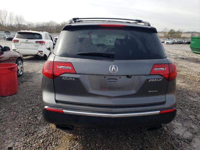 2HNYD2H36CH511238 - 2012 ACURA MDX TECHNOLOGY GRAY photo 6