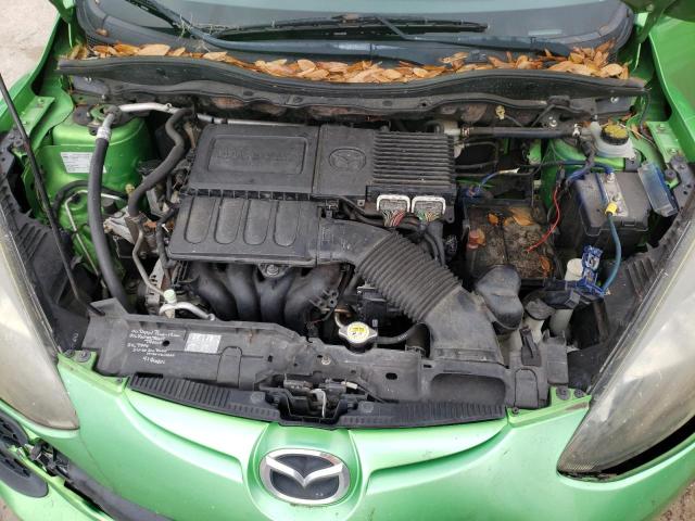 JM1DE1KY0C0134149 - 2012 MAZDA MAZDA2 GREEN photo 11