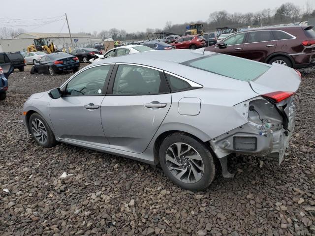 2HGFC2F76HH570272 - 2017 HONDA CIVIC EX SILVER photo 2