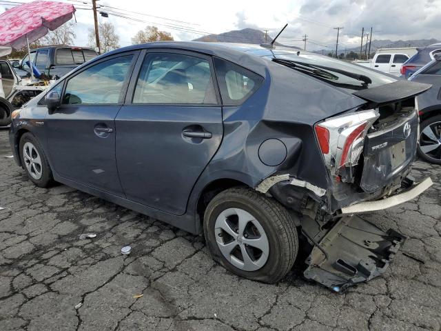 JTDKN3DUXE1806695 - 2014 TOYOTA PRIUS GRAY photo 2