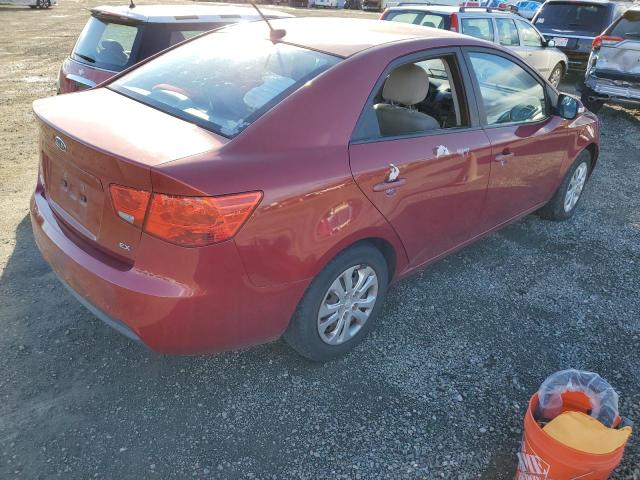 KNAFU4A23A5062614 - 2010 KIA FORTE EX BURGUNDY photo 3