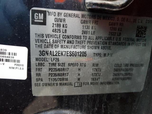 3GNAL2EK7ES601205 - 2014 CHEVROLET CAPTIVA LS 黑色 照片 13