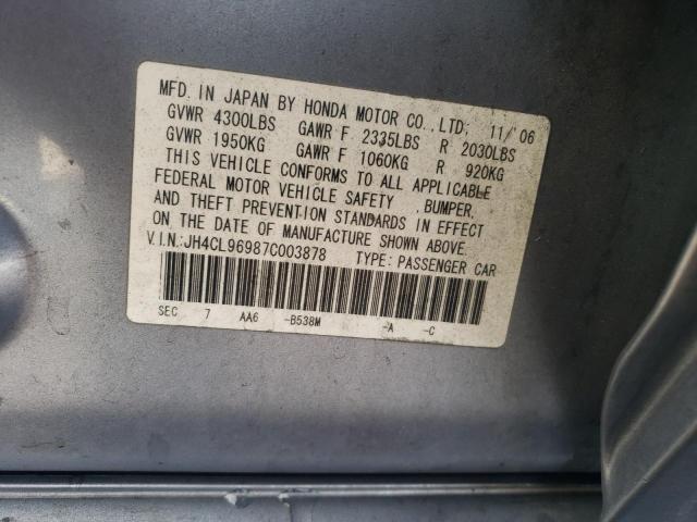 JH4CL96987C003878 - 2007 ACURA TSX BLUE photo 13