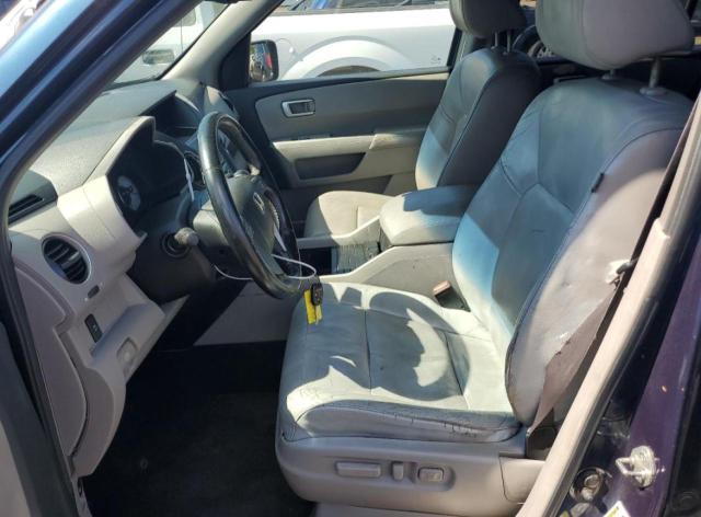 5FNYF4H60AB002481 - 2010 HONDA PILOT EXL ლურჯი ფოტო 7