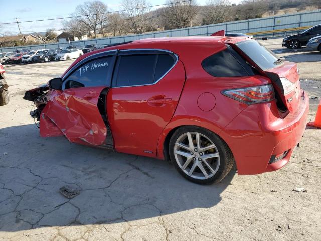 JTHKD5BHXF2249298 - 2015 LEXUS CT 200 RED photo 2