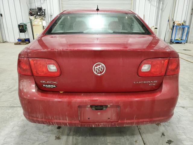 1G4HP57278U173193 - 2008 BUICK LUCERNE CX RED photo 6