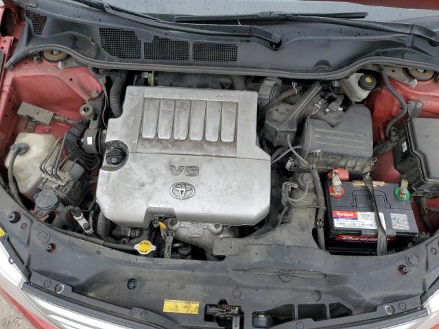 4T3BK3BB4BU053785 - 2011 TOYOTA VENZA წითელი ფოტო 12