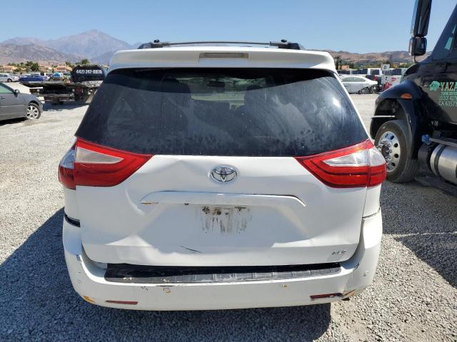 5TDYK3DC9FS635193 - 2015 TOYOTA SIENNA XLE WHITE photo 6