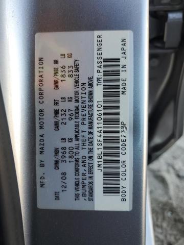 JM1BL1SF4A1106101 - 2010 MAZDA 3 I SILVER photo 12