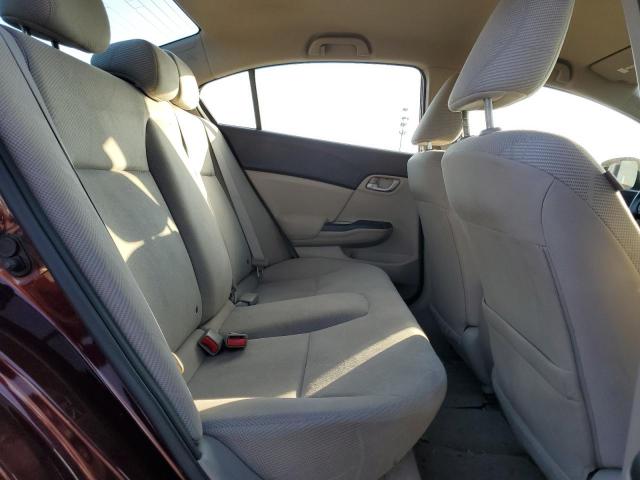 2HGFB2F53CH512629 - 2012 HONDA CIVIC LX BURGUNDY photo 10