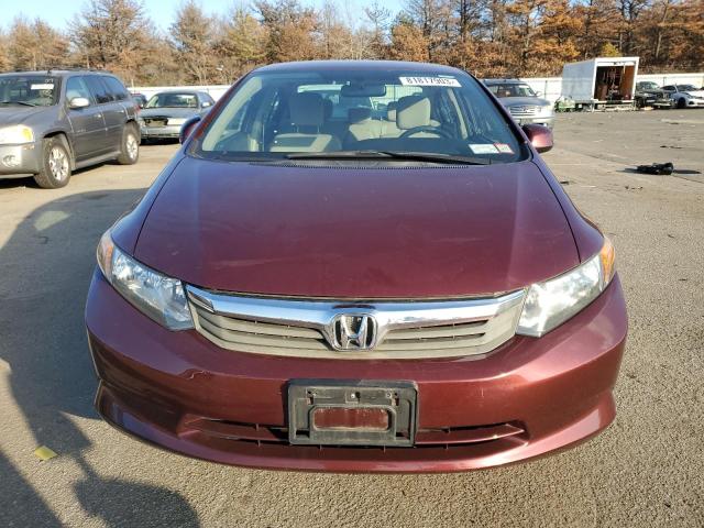 2HGFB2F53CH512629 - 2012 HONDA CIVIC LX BURGUNDY photo 5