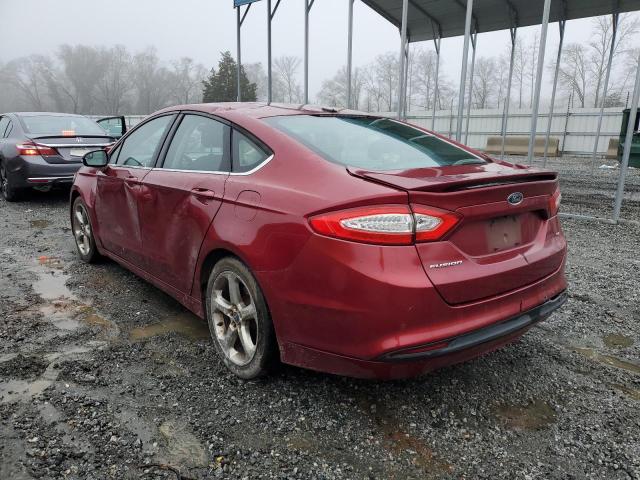 3FA6P0H75DR266701 - 2013 FORD FUSION SE RED photo 2