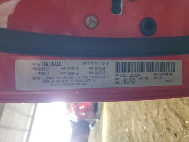 2C3CDZFJ5LH103800 - 2020 DODGE CHALLENGER R/T SCAT PACK RED photo 12