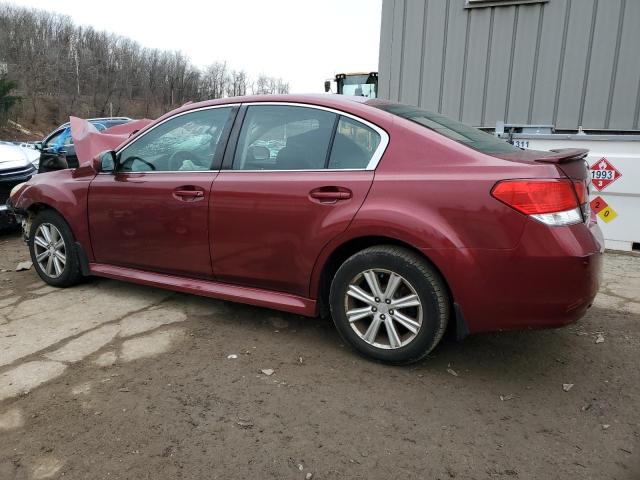 4S3BMBC65B3264602 - 2011 SUBARU LEGACY 2.5I PREMIUM BURGUNDY photo 2