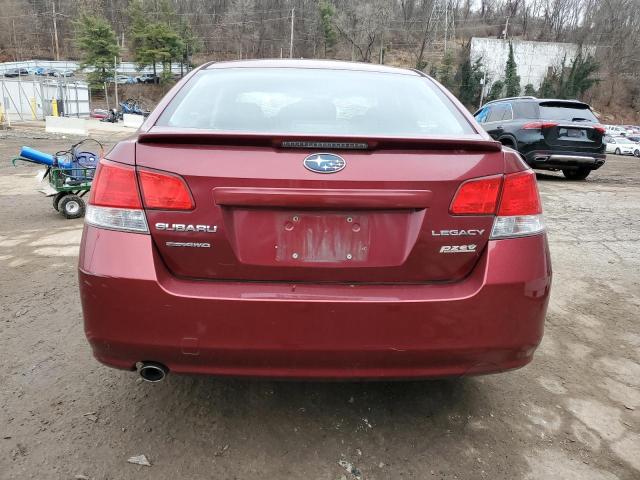 4S3BMBC65B3264602 - 2011 SUBARU LEGACY 2.5I PREMIUM BURGUNDY photo 6