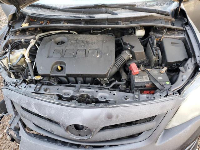 5YFBU4EE9DP137037 - 2013 TOYOTA COROLLA BASE GRAY photo 11