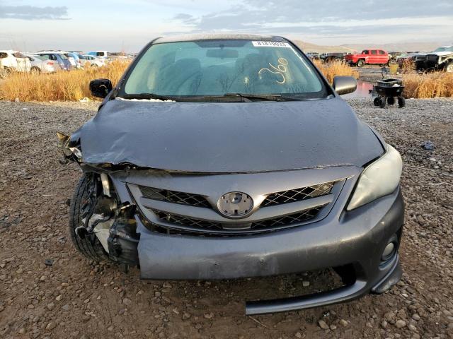 5YFBU4EE9DP137037 - 2013 TOYOTA COROLLA BASE GRAY photo 5