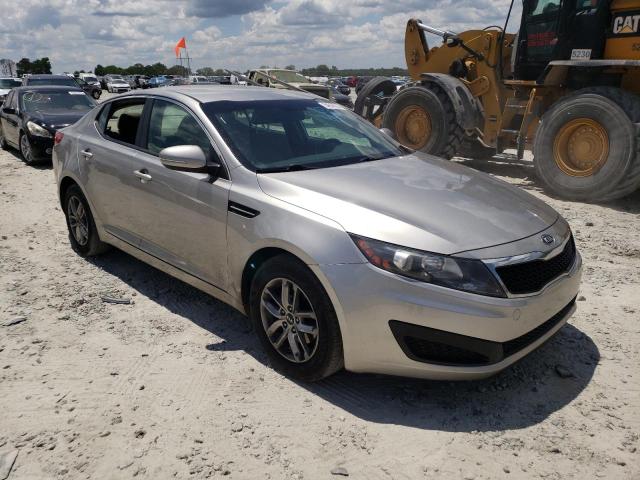 KNAGM4A76B5109880 - 2011 KIA OPTIMA LX SILVER photo 4