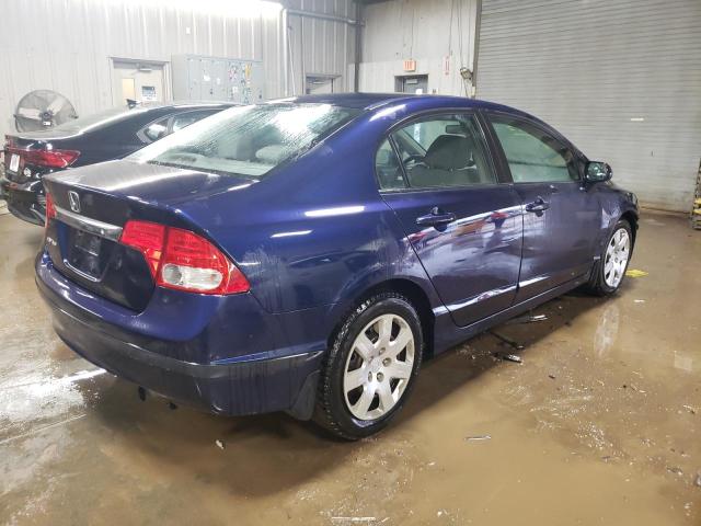 1HGFA165X9L026831 - 2009 HONDA CIVIC LX BLUE photo 3