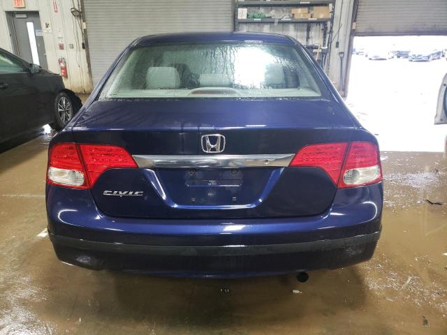 1HGFA165X9L026831 - 2009 HONDA CIVIC LX BLUE photo 6