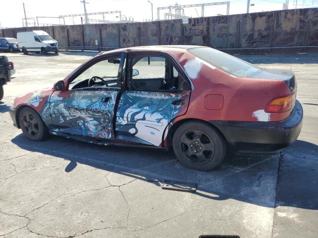JHMEH959XSS004041 - 1995 HONDA CIVIC EX წითელი ფოტო 2