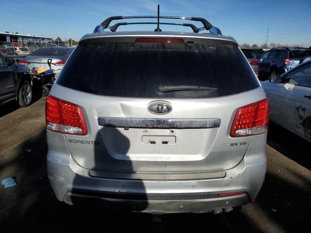 5XYKWDA26CG192778 - 2012 KIA SORENTO SX SILVER photo 6