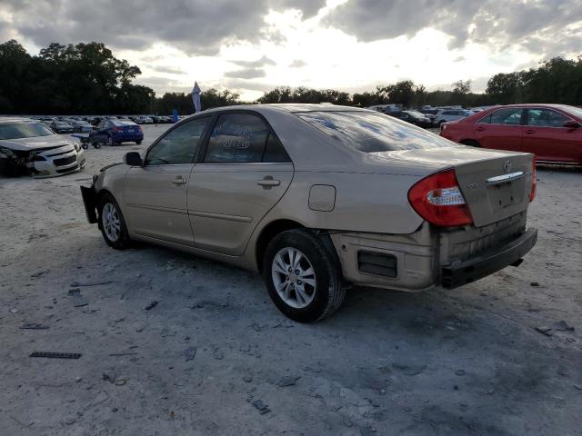 4T1BF32K54U567709 - 2004 TOYOTA CAMRY LE BEIGE photo 2