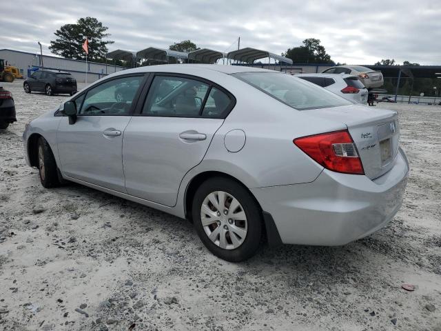 2HGFB2F58CH301846 - 2012 HONDA CIVIC LX SILVER photo 2