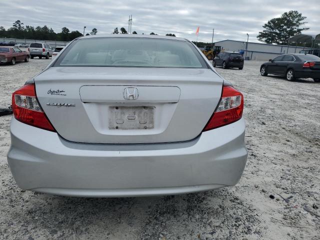 2HGFB2F58CH301846 - 2012 HONDA CIVIC LX SILVER photo 6