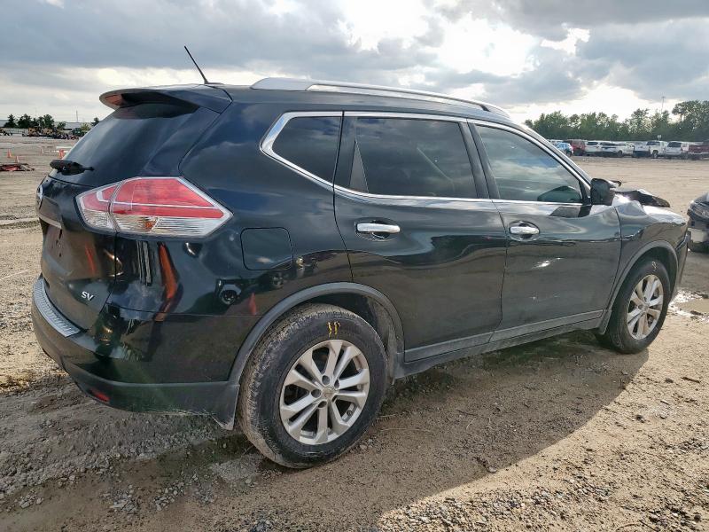 KNMAT2MT1FP578619 - 2015 NISSAN ROGUE S BLACK photo 3