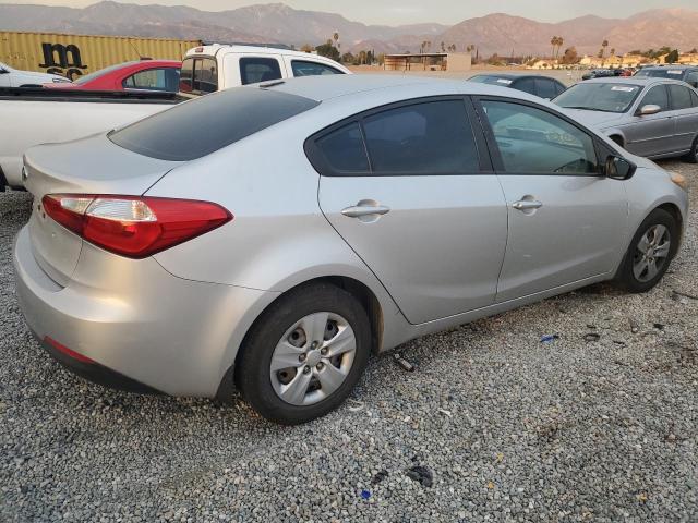 KNAFK4A65E5114453 - 2014 KIA FORTE LX SILVER photo 3