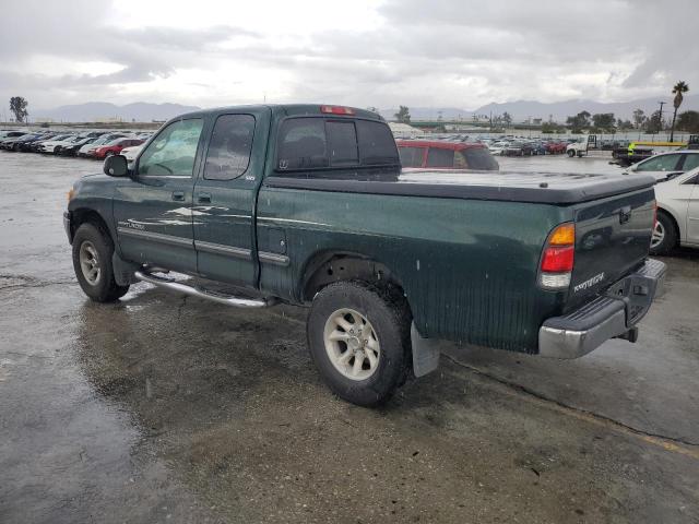 5TBRN34132S247826 - 2002 TOYOTA TUNDRA ACCESS CAB SR5 GREEN photo 2