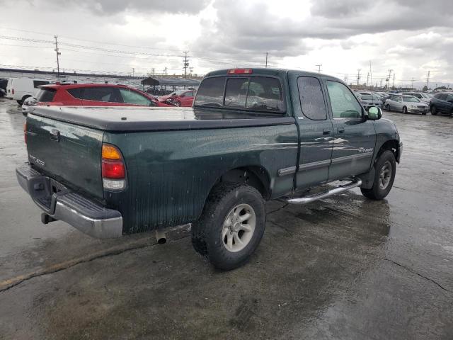5TBRN34132S247826 - 2002 TOYOTA TUNDRA ACCESS CAB SR5 GREEN photo 3
