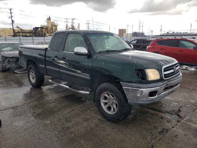 5TBRN34132S247826 - 2002 TOYOTA TUNDRA ACCESS CAB SR5 GREEN photo 4
