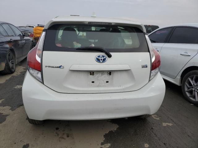 JTDKDTB3XF1583640 - 2015 TOYOTA PRIUS C WHITE photo 6