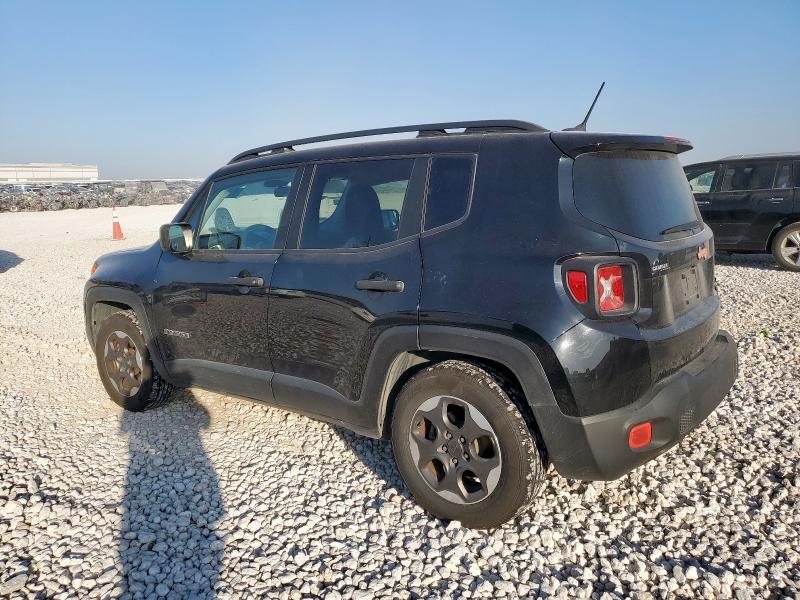 ZACCJAAB9HPE89634 - 2017 JEEP RENEGADE SPORT შავი ფოტო 2