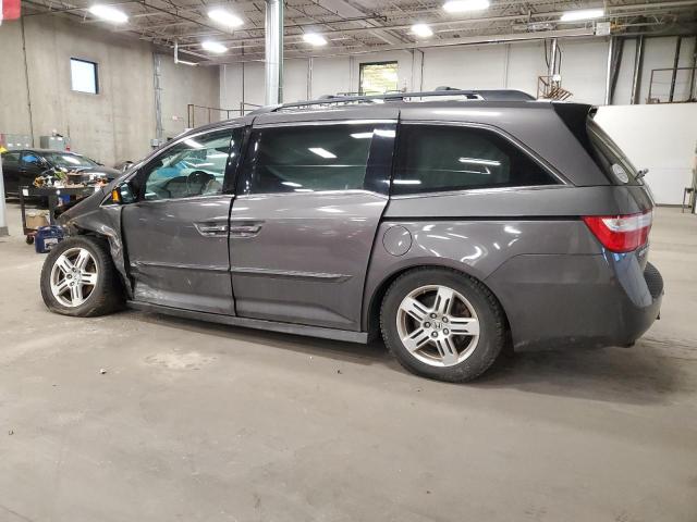 5FNRL5H96CB108403 - 2012 HONDA ODYSSEY TOURING GRAY photo 2