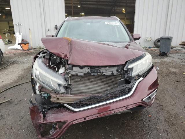 5J6RM4H77GL083725 - 2016 HONDA CR-V EXL BURGUNDY photo 5