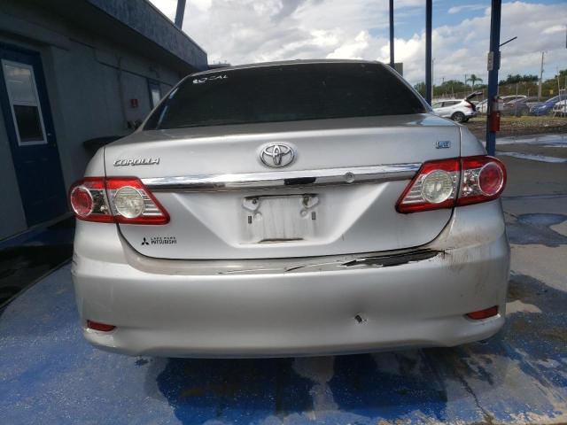 5YFBU4EE0DP147522 - 2013 TOYOTA COROLLA BASE Արծաթագույն լուսանկար 6