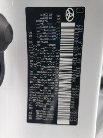 5YFB4MDE4RP119652 - 2024 TOYOTA COROLLA LE WHITE photo 13