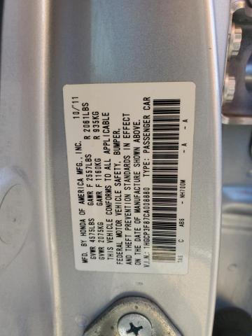 1HGCP3F87CA008880 - 2012 HONDA ACCORD EXL 银色 照片 13