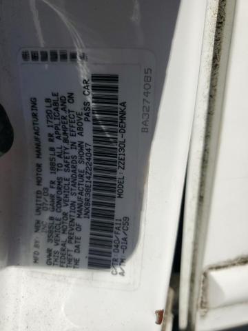 1NXBR38E14Z224047 - 2004 TOYOTA COROLLA CE WHITE photo 12