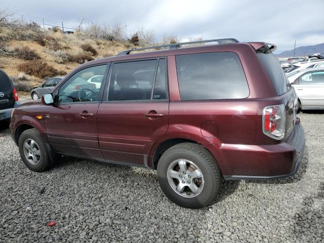 2HKYF18517H535360 - 2007 HONDA PILOT EXL BURGUNDY photo 2