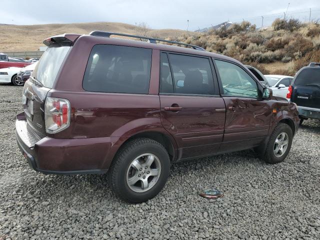 2HKYF18517H535360 - 2007 HONDA PILOT EXL BURGUNDY photo 3